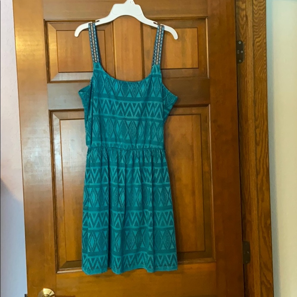 Blue Dress with Gorgeous Straps